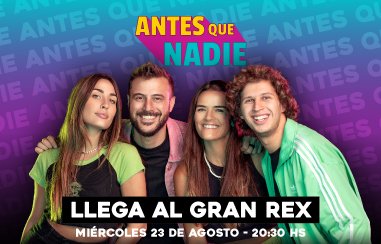 Antesquenadie__'s tweet photo. GRAN REX HAS TENIDO? SÍ, ANTES QUE NADIE LLEGA AL GRAN REX 🫶🏻💖 
El 23 de agosto vamos a estar EN VIVO haciendo el programa por primera vez con todos ustedes con muchísimas sorpresas🔥. 
Las entradas las conseguis en https://t.co/QuJhK8rdeG Link en historias de IG lokitossss https://t.co/yh0iVcVIay