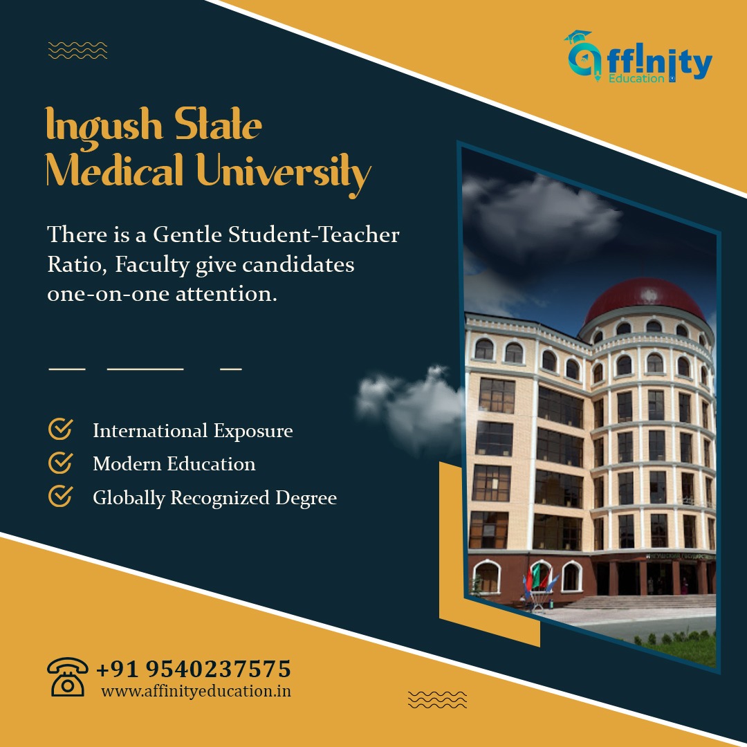 🎓 Ingush State Medical University 
💫Start your journey towards a fulfilling medical career. 📲

#IngushStateMedicalUniversity #mbbsinrussia #medical #mbbsdiaries #mbbsstudent #neetpg #mci #neetpreparation #foreignmbbs #abroad #mbbsinphilippines #doctor #biology