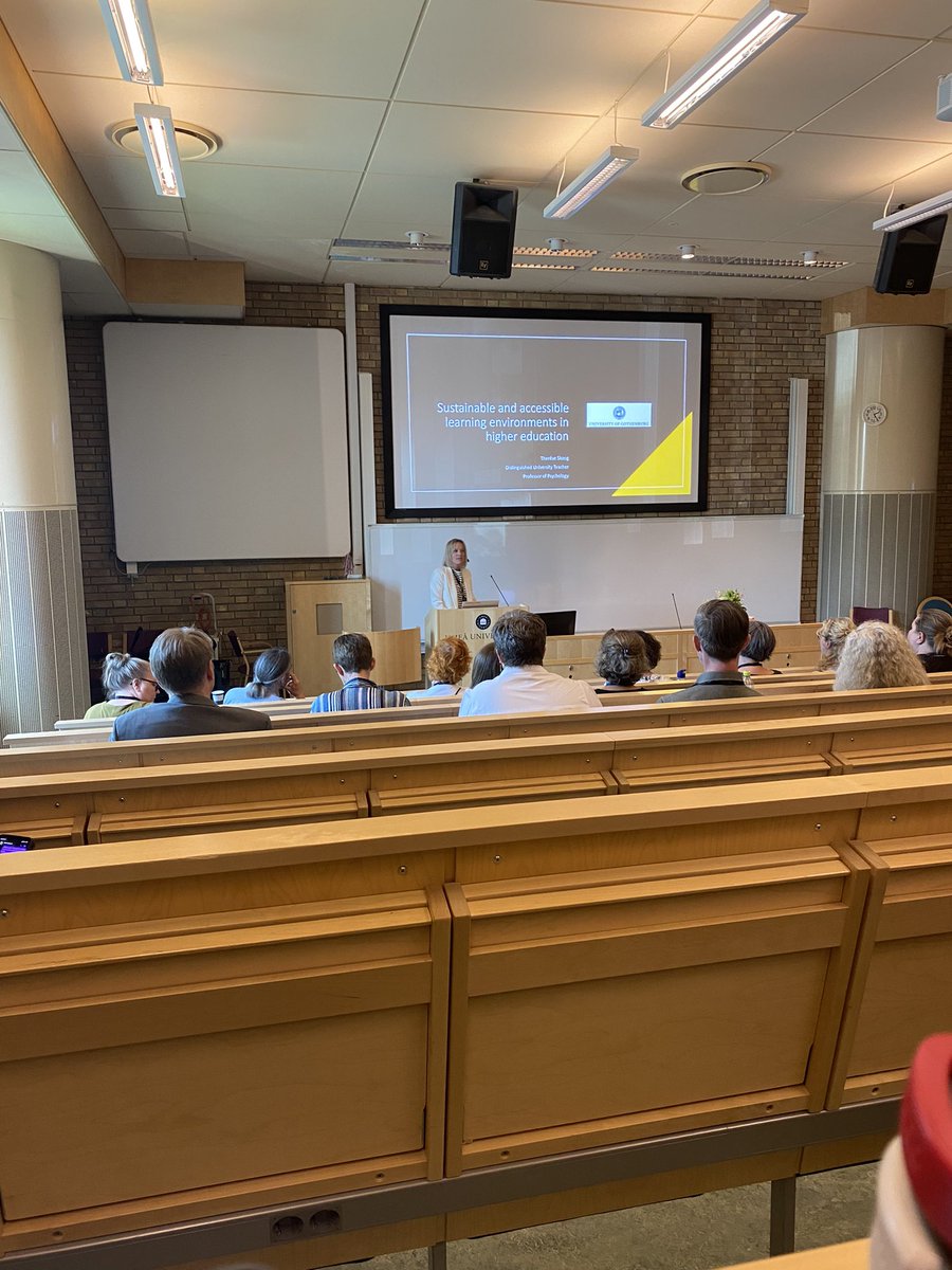 Keynote 1: sustainable and accessible learning environments in higher education, by Professor Therése Skoog.