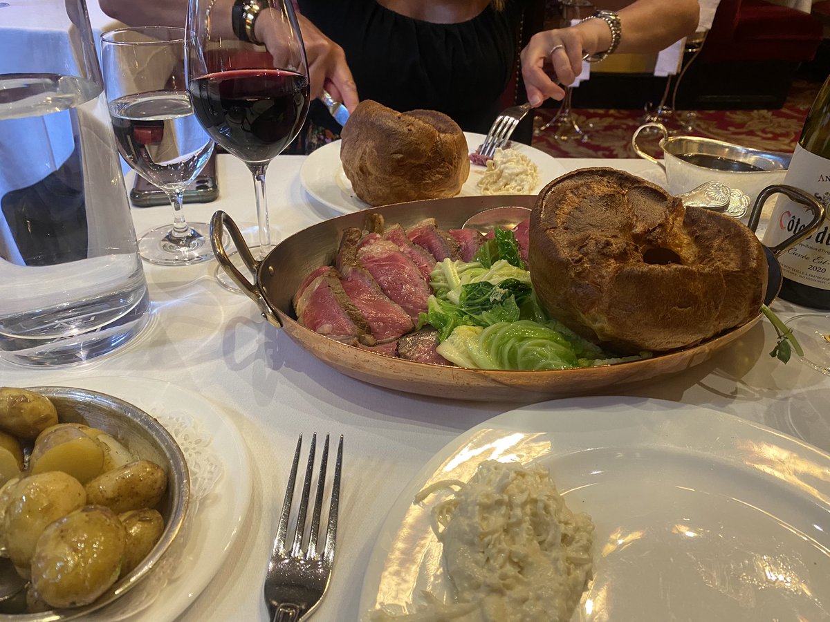 The absolute best rib of beef ever!  <a href="/RulesRestaurant/">Rules Restaurant</a>  yum