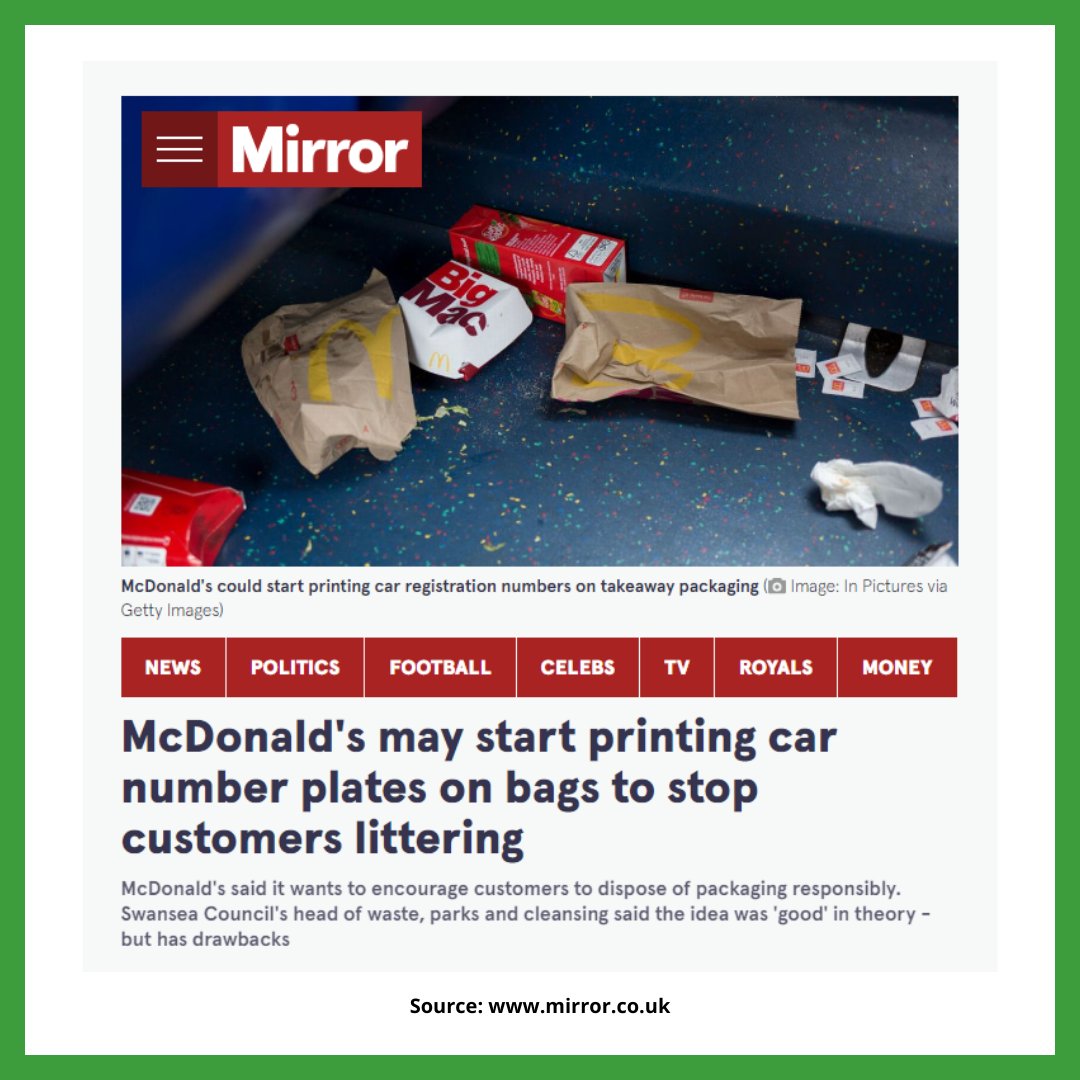 greenbellpack's tweet photo. 🌍🌱 We're lovin' it! 🌿💚 McDonald's printing license plates on bags is cool, but let's make sure we're also printing a brighter future for Mother Earth! 🌎✨ Join the eco-side, reduce plastic waste, recycle diligently, and protect our environment. https://t.co/CV6SRArn4I