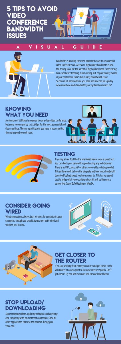 #Infographic: 5 Tips to Avoid Video Conference Bandwidth Issues!

#VideoConferencing #HybridWorkplace #RemoteWorking #AV #AudioVisual #ProAV #VirtualMeetings #Communication #MeetingTips

cc: @rAVePubs @AVPhenom @Cbmoss @TierPM @AVMag @antgrasso @Ronald_vanLoon @lindagrass0