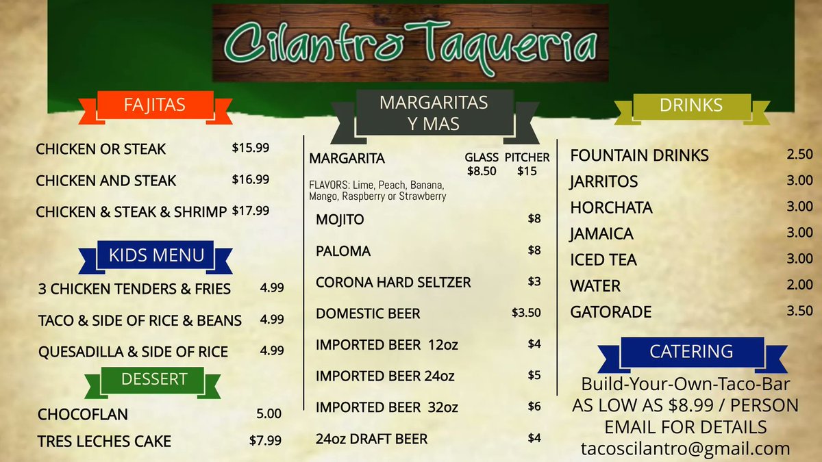 Come and experience the menu of your dreams! At Cilantro Taqueria's Build-Your-Own Taco Bar, choose your favorite foods and mix them into your choice of a bowl, burrito, tacos, quesadillas, and more! Catering available as well! #catering #mexicanfood #supportlocal #northeastohio