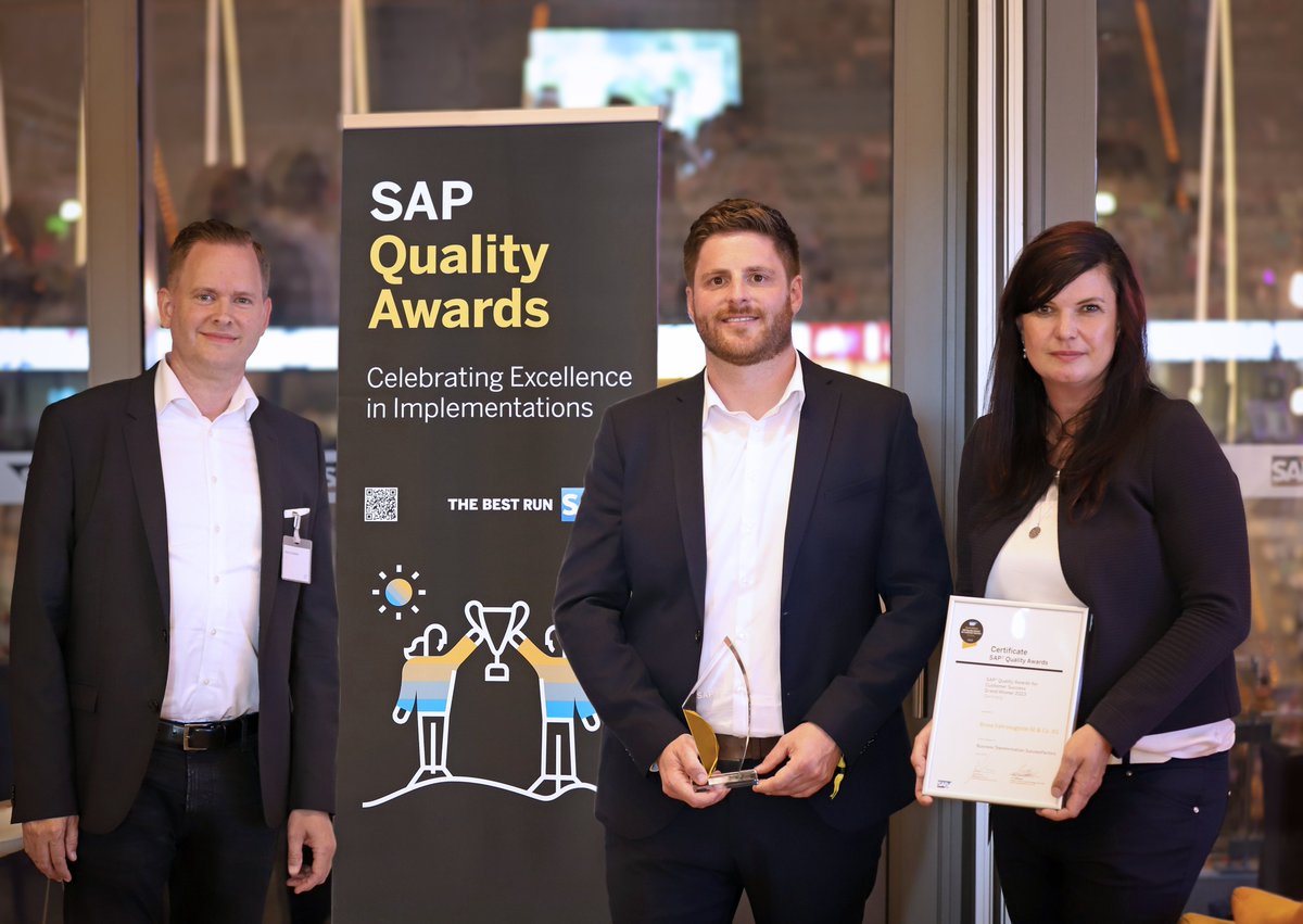 Unser Familienunternehmen wurde als Grand Winner mit dem <a href="/SAP/">SAP</a> Quality Award in der Kategorie „Business Transformation mit SAP SuccessFactors“ ausgezeichnet. Brose richtet Brose seine #HR-Arbeit weltweit neu aus und implementiert die komplette SAP SuccessFactors Suite.