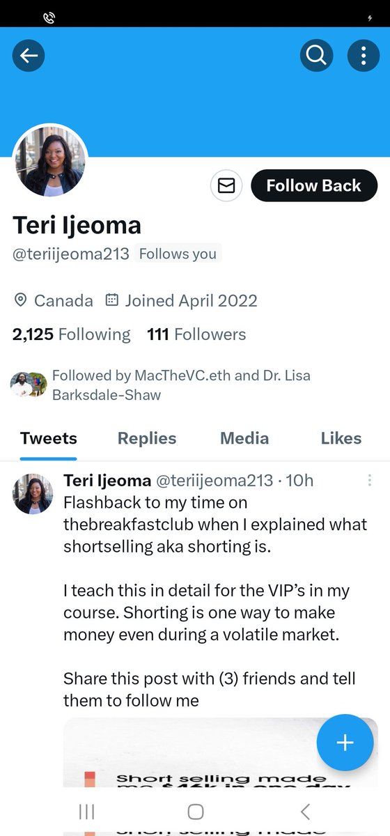 @karenhunter PSA to all #KarenRebels ➡️ Our good sister @teriijeoma is being impersonated by scammers on @Twitter @TwitterSupport & DMing people thru misleading into fake #Bitcoin #Crypto schemes. I have reported and blocked the scammer but heads up yall. #StayWoke