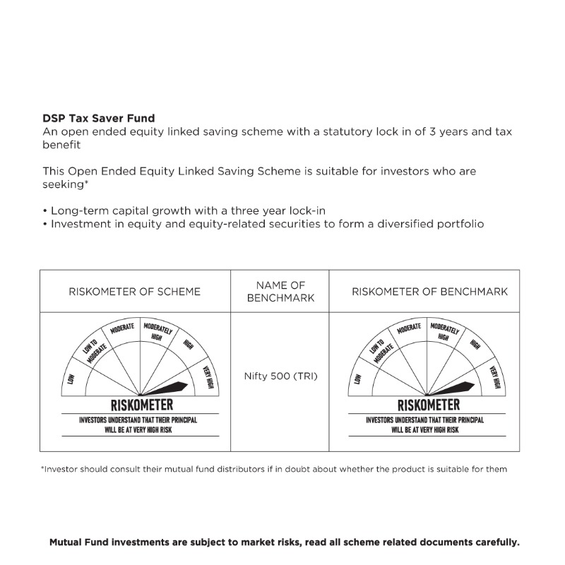 dspmf's tweet photo. Say Goodbye to last minute stress,
Start an SIP in DSP TAX SAVER FUND
#SIPInELSS