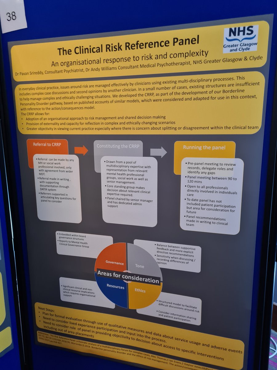 dan_warrender's tweet photo. My model for thinking about risk, on show at @BIG_SPD, is also referenced in the two following posters and is used by teams in Glasgow.  You can download the model here: #BIGSPD23
https://t.co/cGCSF06Jmr https://t.co/RuuRht9xYE