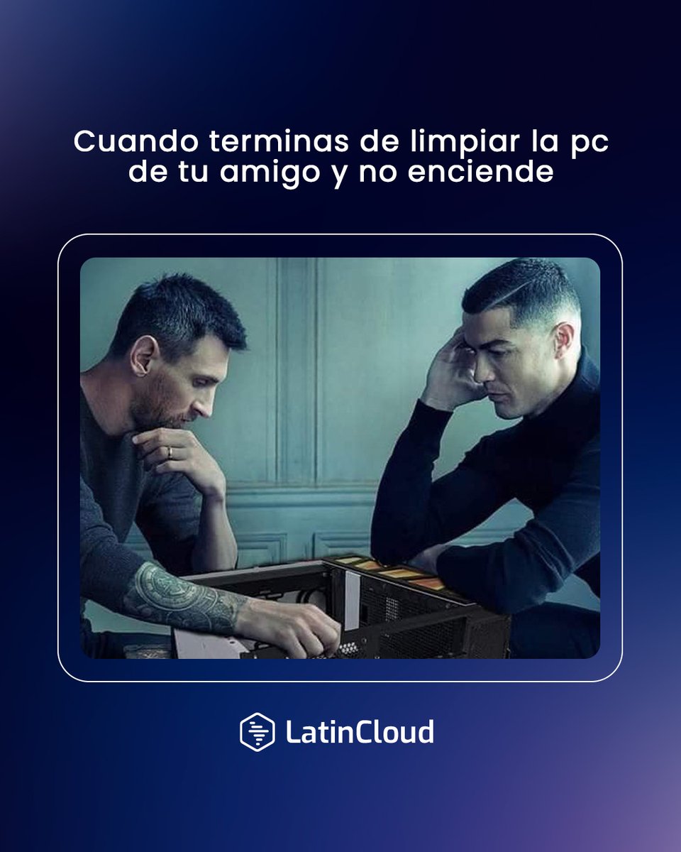 ¿A quién no le pasó? 😂

Etiqueta a ese colega que te sigue pidiendo ayuda para reparar la PC.

 #CPU #AyudaIT #Tecnología #Meme #latincloud