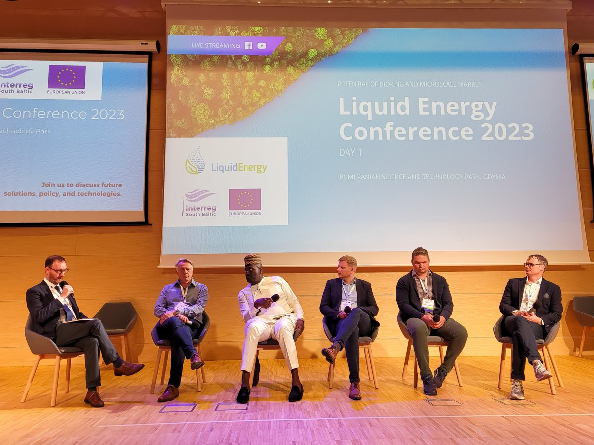 During today's #LiquidEnergyConference there is also some time for a panel discussion. ✨ Speakers from Nigeria, Lithuania and Sweden are talking, among others, about bioLNG, new technologies and climate changing.