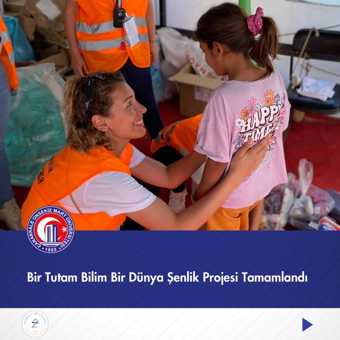 Üniversitemiz İletişim Fakültesi Öğretim Üyesi Doç. Dr. Hicran Özlem Ilgın’ın yürütücülüğünü üstlendiği ve 3 gün süren “Bir Tutam Bilim Bir Dünya Şenlik” projesi tamamlandı. TÜBİTAK 4007-Bilim Şenlikleri Destekleme Programı tarafından Afet Bölgesi “Bilim Her Yerde” ⬇