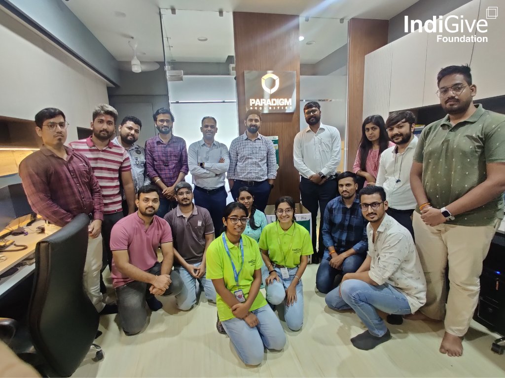 Indigive's tweet photo. Extremely glad to extend our sincerest appreciation to Paradigm Securities and Paradigm Engineering for their unwavering dedication and invaluable participation in the corporate donation drive in collaboration with IndiGive Foundation, CSRBOX, and India Recycles. https://t.co/GZU16ChWRc