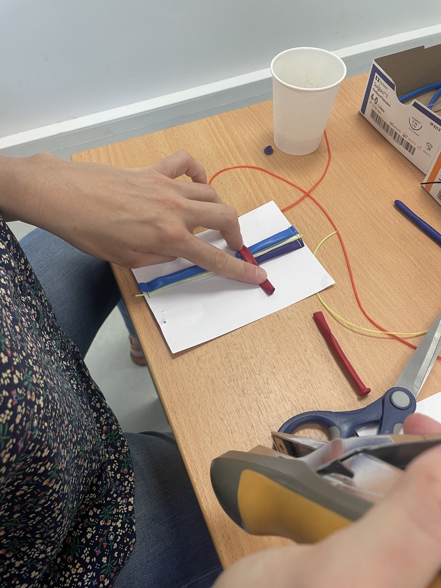 M_Peycelon's tweet photo. #simulation #education ⁦@so_uro⁩ #bettercare ⁦@APHP⁩ ⁦@HopRobertDebre⁩ ⁦@univ_paris_cite⁩ #lowfidedity #EA #UPJO ⁦@afao_asso⁩ ⁦@NeuroSphinx⁩ ⁦@iLumens⁩ #sutures #laparoscopy #DIU https://t.co/Lpks1vLdCm