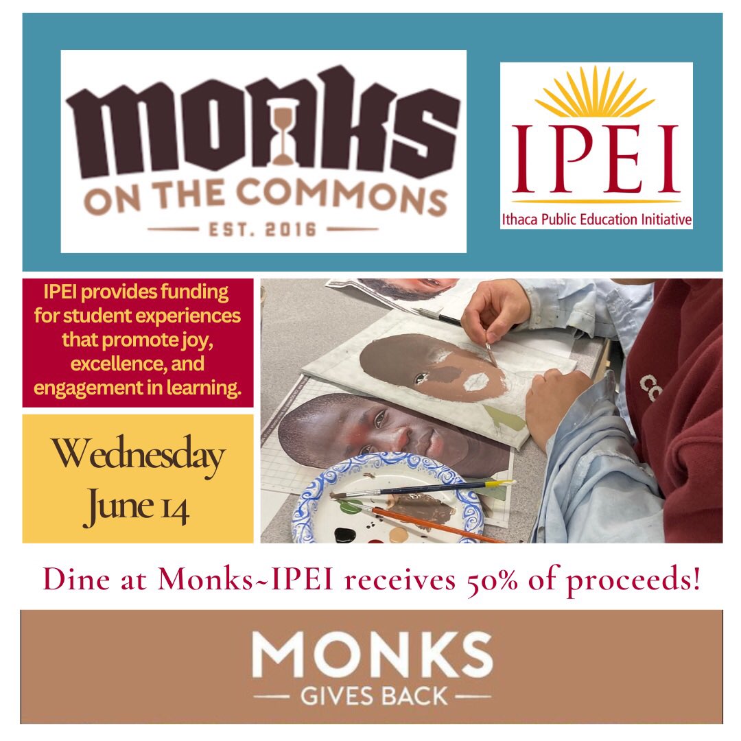 IthacaPEI's tweet photo. Join us~ Wednesday~June 14th beginning at 5:00PM~ AND please thank @monksonthecommons for giving back!
.
.
.
.

#monksgivesback #ithacaeats #educationgrants #ithakids #IthacaPEI #twithaca https://t.co/BpkXY7x6s4