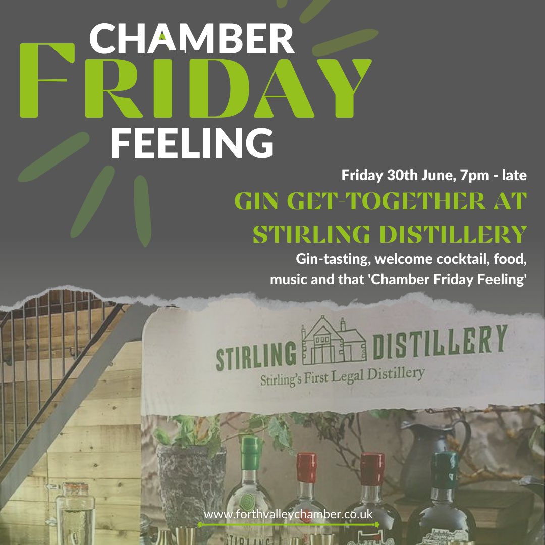 It’s just over 2 weeks until the much anticipated launch of our NEW social event series…Chamber Friday Feeling! Friday 30th June, 19.00 – late. This will be a ticketed event, costing £20pp. Sign Up: lnkd.in/e4FXD4mn #ForthValleyChamber
