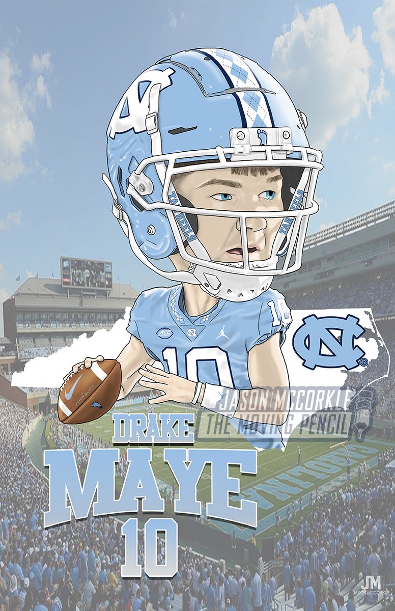 Are you excited to watch how far Drake can take the @UNCFootball next season? #GoHeels #UNC #TarHeels #TarHeelNation #CarolinaFootball 🏈 #UNCommon