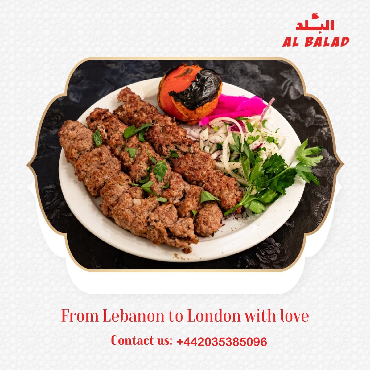 Nothing beats the taste of freshly grilled kafta meshwi.😋 have you tried it before? It’s a popular Lebanese dish, the perfect lunchtime main dish.🍽️ Come and try it with us! ❤️ 📌Free delivery 'From Lebanon to London with love'❤️ #lebaneserestaurant #lebanesecusiene #Topfood