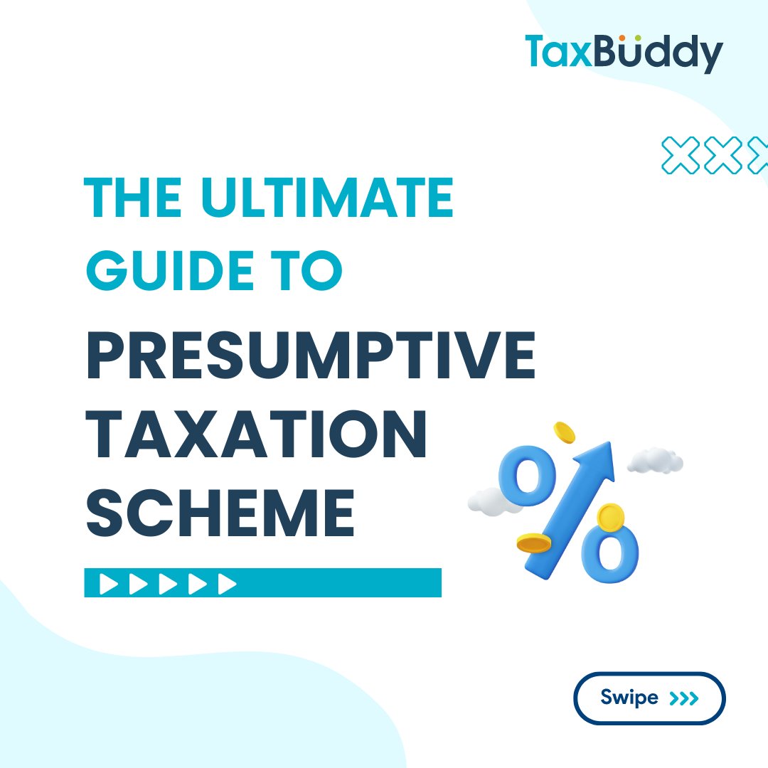 on Twitter "Tax Simplification 101 Presumptive Taxation