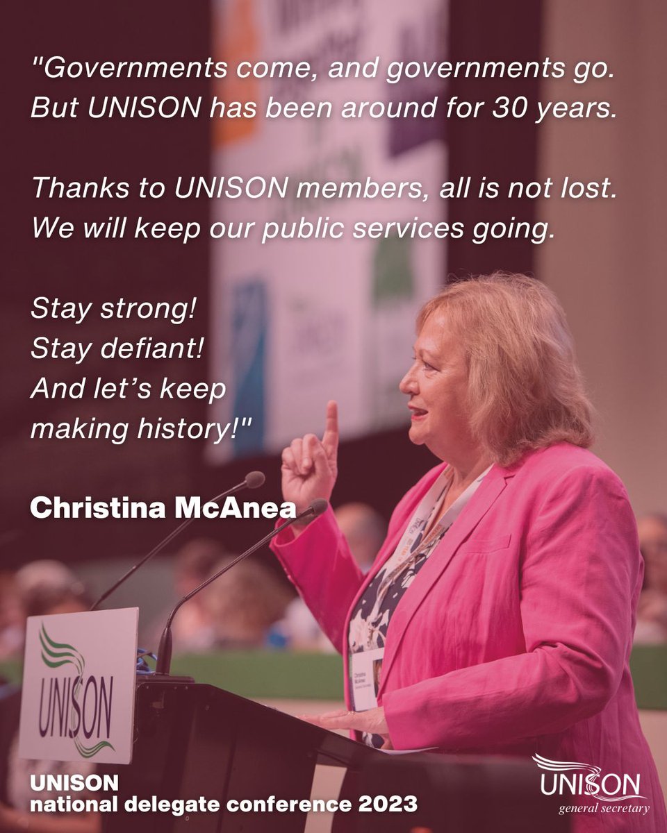 Thank you, UNISON members,
for everything you do, every day.

#undc23