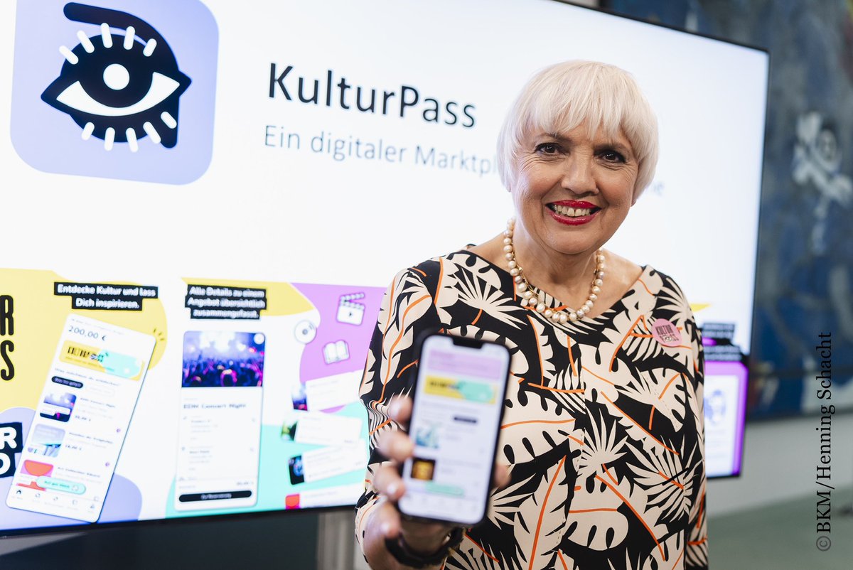 Der #KulturPass ist da! Ab heute können sich alle 18-Jährigen ihr 200-Euro-Budget für kulturelle Angebote über die App holen. Wie das funktioniert? Alle Infos gibt es hier: kulturpass.de