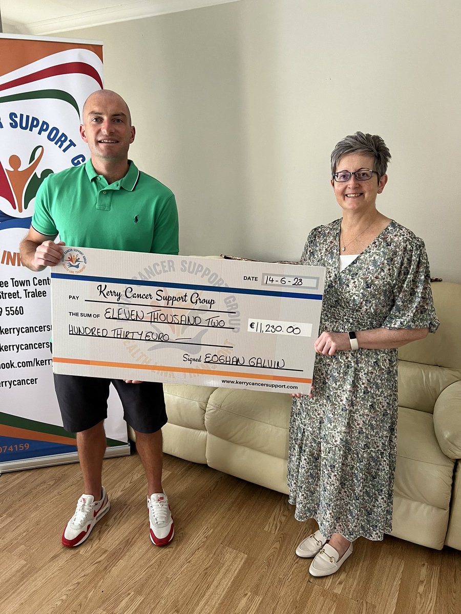Eoghan Galvin (@gally_9_1) on Twitter photo Bronnadh na seiceanna ar maidin chuig <a href="/kerryhospice/">Kerry Hospice</a> & <a href="/KerryCancer/">Kerry Cancer Support</a>. €22,460 raised for 2 fantastic causes. Thanks for all the support throughout the month of May. Dochreidte Bronnadh na seiceanna ar maidin chuig <a href="/kerryhospice/">Kerry Hospice</a> & <a href="/KerryCancer/">Kerry Cancer Support</a>. €22,460 raised for 2 fantastic causes. Thanks for all the support throughout the month of May. Dochreidte
