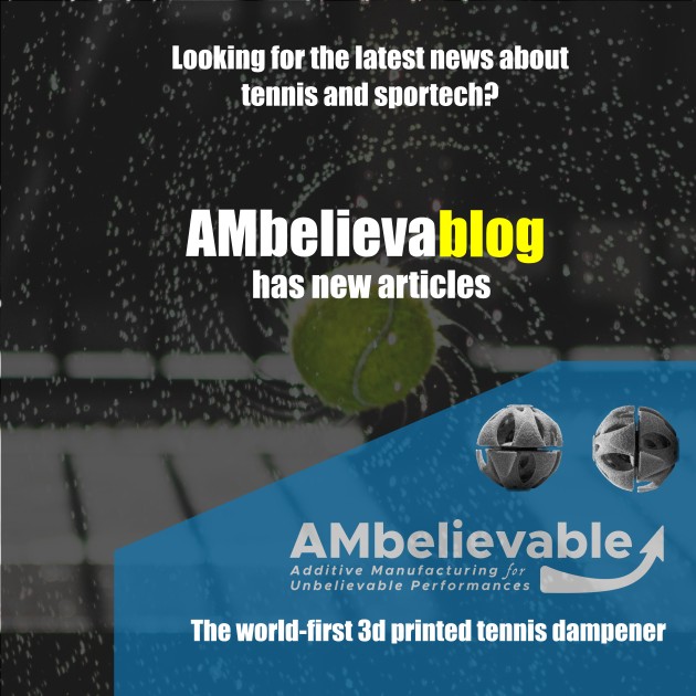 AMbelievable__'s tweet photo. Does #3dprinting have some potential to express in the future of #Tennis #equipment?  Our latest blog post explores some advantages and drawbacks of this disrupting technology! Give it a look here: https://t.co/x7oU5MjOJe https://t.co/J2cVavguLW