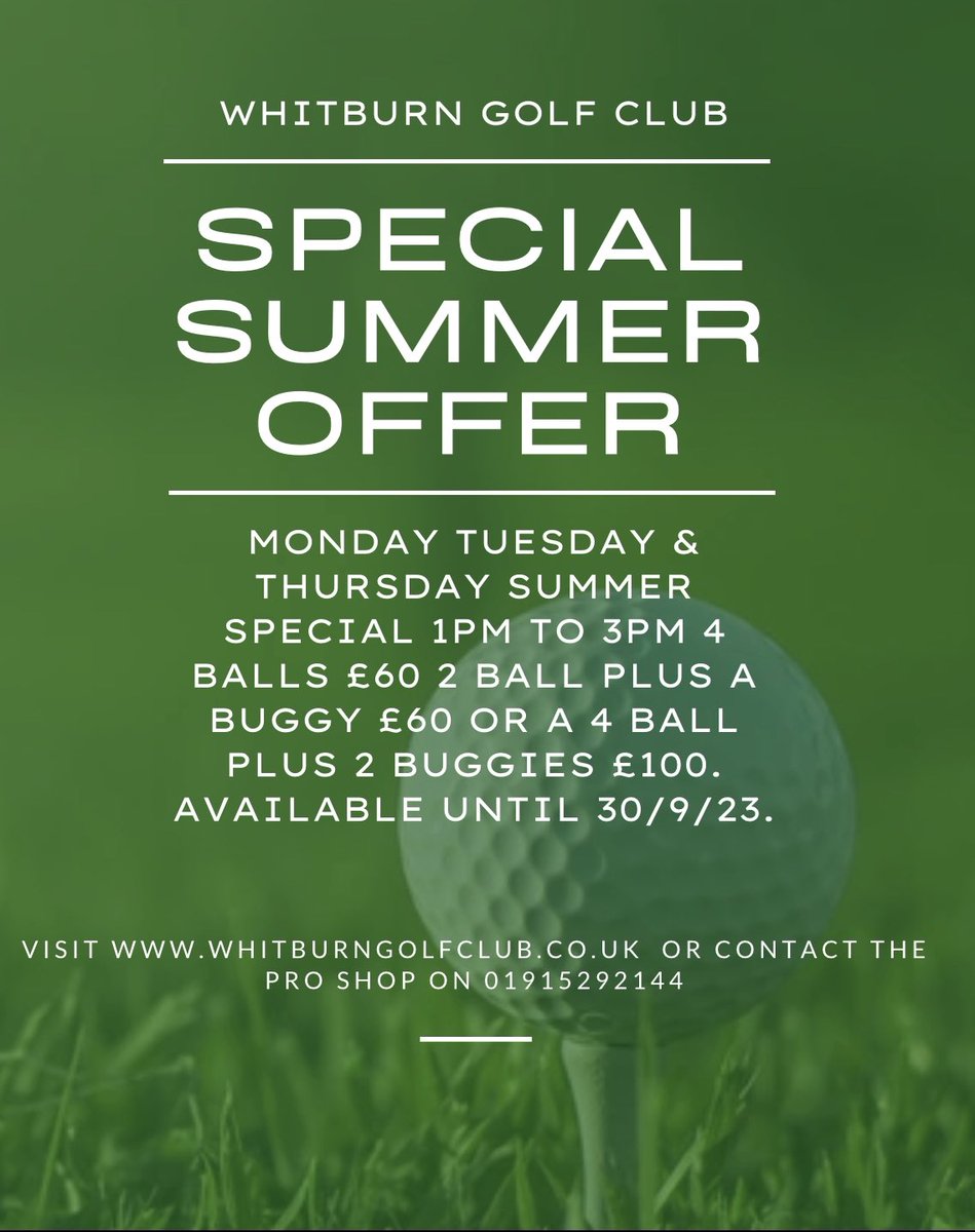 See our latest offer and come and see our amazing course changes for yourself⛳️🏌🏾‍♂️