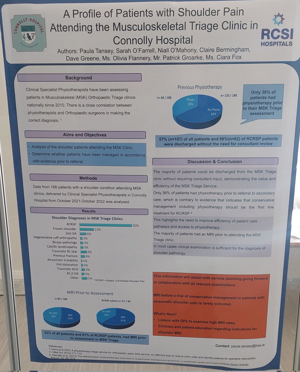 Ciaran Browne (@ciaranjbrowne) on Twitter photo Great work displayed by MSK CS team at Annual Connolly Hospital Research Symposium 👏....Physiotherapy together with our Orthopaedic Colleagues making a positive impact on patient care <a href="/HSCPConnolly/">HSCP Connolly</a> <a href="/paulatansey29/">Paula Tansey</a> @clairebermo5 <a href="/DaveGphysio_/">Dave G</a> Sarah O farrell Niall O'Mahony Great work displayed by MSK CS team at Annual Connolly Hospital Research Symposium 👏....Physiotherapy together with our Orthopaedic Colleagues making a positive impact on patient care <a href="/HSCPConnolly/">HSCP Connolly</a> <a href="/paulatansey29/">Paula Tansey</a> @clairebermo5 <a href="/DaveGphysio_/">Dave G</a> Sarah O farrell Niall O'Mahony