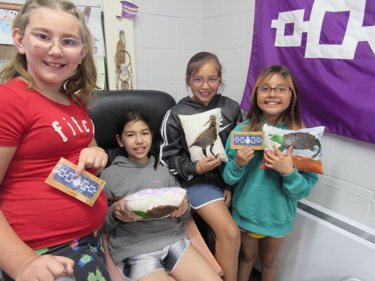 Title Vl third-grade classes finished their clan pillow project at Gowanda Elementary and have been taking their creations home. 🪡🧵✂️ 

#wearegowanda #PantherPride #nativepride

@CarrieDzierba @DrAGHSPrincipal @TheObserverNY @NYSEDNews