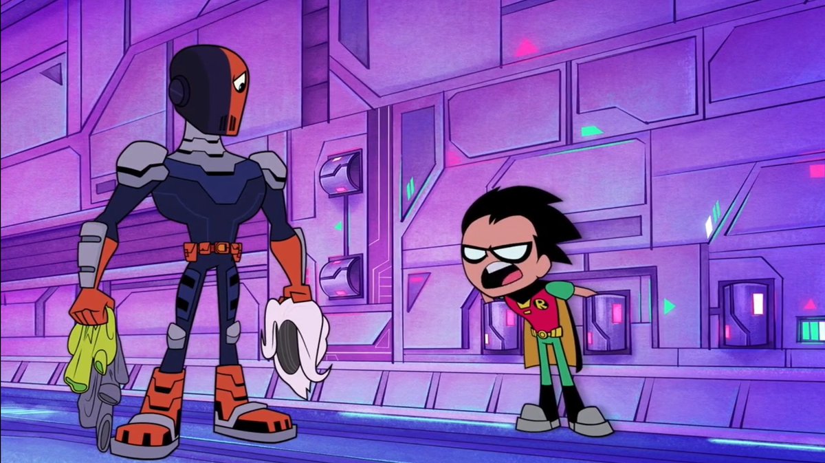 Teen Titans Go to the Movies was so wild. Slade wants to squeeze information out of Robin, so the way he does it is by.. disguising himself as a woman.. gaining Robin's trust and manipulating him to isolate from his friends.. all the while having this unsettling groomer vibe??