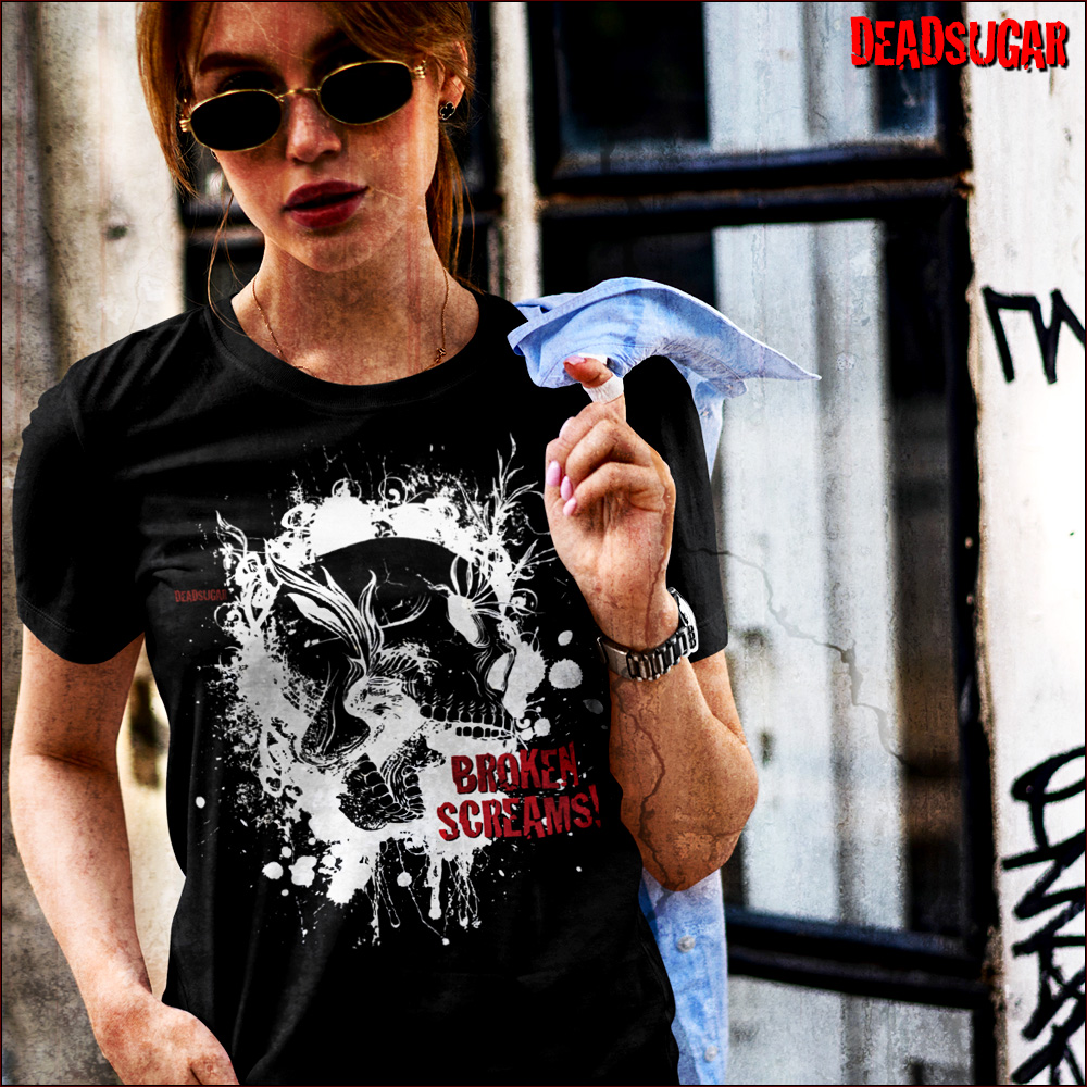 BROKEN SCREAMS
DEADSUGAR💀 -- t.ly/ZXzM
--
Day of the Dead and skull-themed t-shirt designs.

#dayofthedead #diadelosmuertos #sugarskull #sugarskulls #calavera #santamuerte #tshirt #shirt #tee #tshirts #clothing #tees #apparel #horror