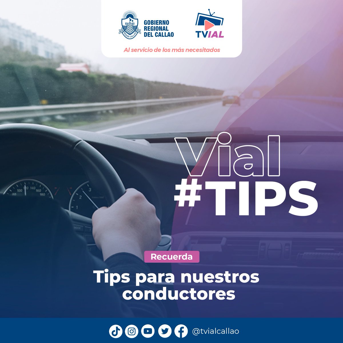 GRTyC_Callao's tweet photo. #VialTips || TIPS PARA NUESTROS CONDUCTORES
ππ€© Aprende con nosotros de forma dinΓ‘mica y sencilla sobre Seguridad Vial, con los siguientes tips que te brindamos, serΓ‘s un buen ciudadano y un excelente conductor en las vΓas. π€οΈ
#goreCallao #VialTips #tvial #peru #callao https://t.co/SH8qU1Ja1G