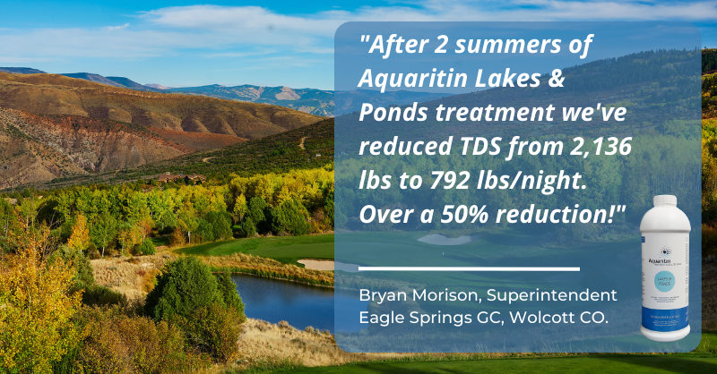 Aquaritin_Turf's tweet photo. Reducing total dissolved solids in your irrigation ponds can have a massive impact on the quality of irrigation water. Aquaritin Lakes not only improves irrigation water quality but helps you eliminate expensive lake contractors.
https://t.co/K9fxAwv3um https://t.co/TWob2TMBxV