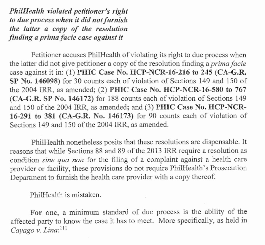 ohlistic's tweet photo. Those under threat of facing complaints initiated by Philhealth may find this new SC decision useful. https://t.co/pYaV9ilmvR https://t.co/0P3Gj1zMtF