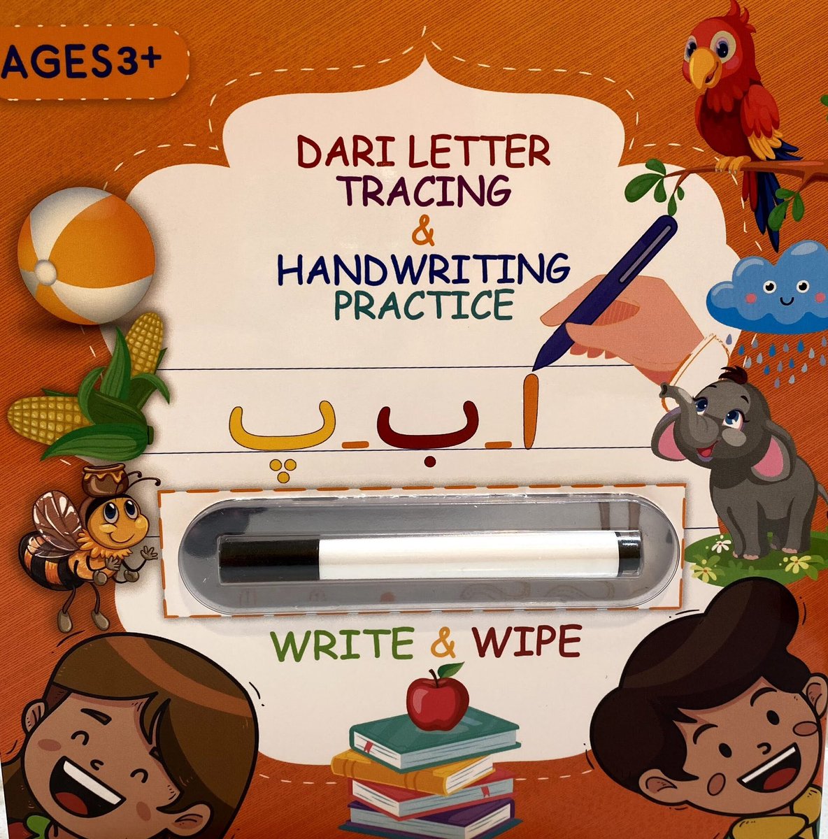 Introducing the Farsi/Dari Alphabets Write and Wipe Book, a heartfelt initiative by a dedicated Afghan mother raising two kids in the West. By purchasing our book, you actively contribute to the preservation of our native language. @Wadsamnews