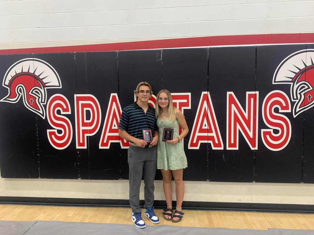 Great night at SPA sports banquet. Easton was selected as MVP for flag football. Jaya was selected as MVP for grade 9 volleyball.