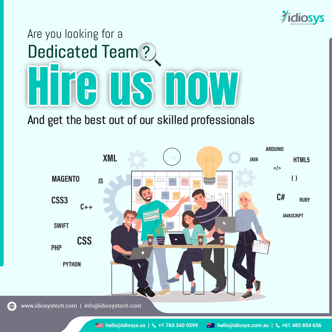 idiosys's tweet image. Are you looking for a dedicated team to help with your web and software development needs?  Hire us now and get the best out of our skilled professionals. Visit us: idiosystech.com

#hiredeveloper #hirewebdeveloper #webdevelopment #webapplication #Kolkata #London