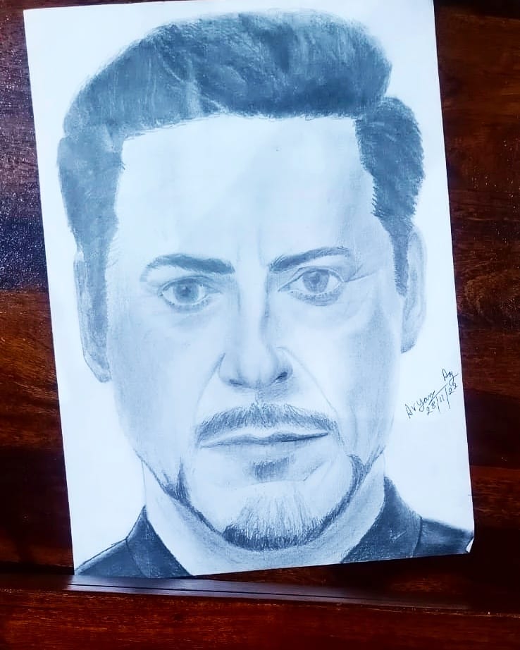 @RobertDowneyJr                                                           

 #art #drawing #potrait #drawingart #Graphitepencils