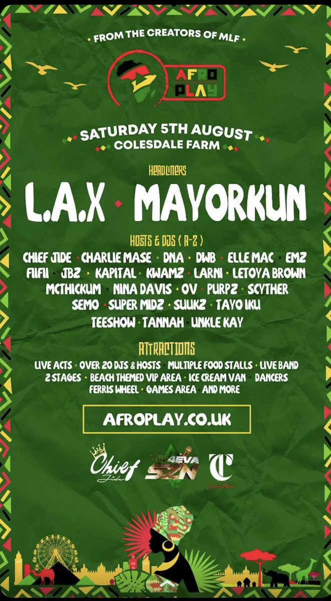 daphneetheseven's tweet photo. #AFROPLAY @Chief_jide itโs about to be a very LIT festival! ๐ฅ๐ฅ๐ฅ https://t.co/DwOGUIqtoB