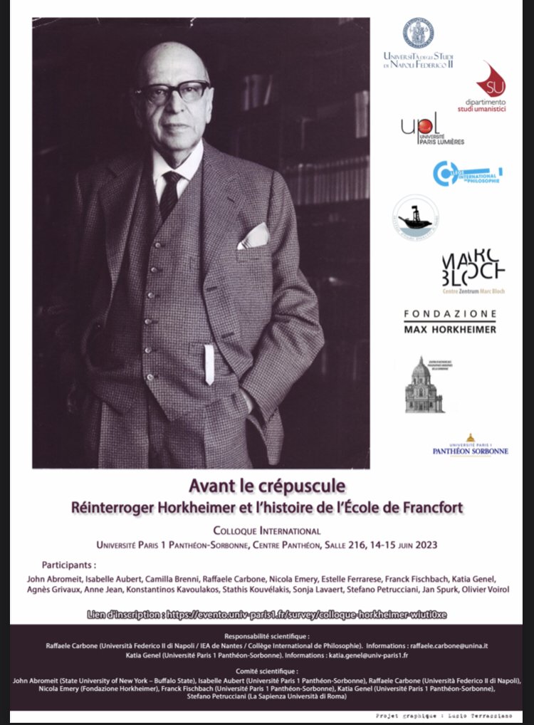 Avant le crépuscule - back to Horkheimer for the 50th anniversary of his deaths.