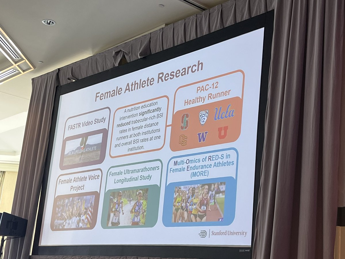 drtinamaster's tweet photo. @emilykrausmd sharing about important work from the West Coast @Stanford Female Athlete Science and Translational Research @FASTRProgram listening to and amplifying female athlete voices in sports and exercise medicine and translating to the clinic #2023FAC #FemaleAthleteProgram https://t.co/NNGjDHVpfS