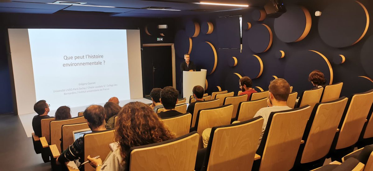AssociuProDoc's tweet photo. L'@umrlisa, avec Pro-Doc, organisait son 2nd séminaire d'humanités environnementales. Ns avons reçu le Pr Grégory Quenet et deux de ses doctorants durant deux jours avec conférence plénière sur l’historoire environnementale et échanges entre doctorants sur leurs travaux de thèse. https://t.co/TMY32pxR4A