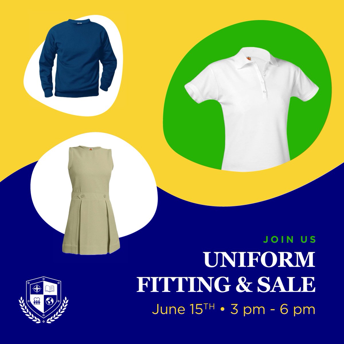 Don't forget! Tomorrow, June 15th from 3 pm - 6 pm is our uniform fitting and SALE! 

Uniforms can be purchased on site with cash, check, debit and credit.

#iasmyrna #iasstrong #charterschool #tuitionfree #free #education #community #internationalstudies