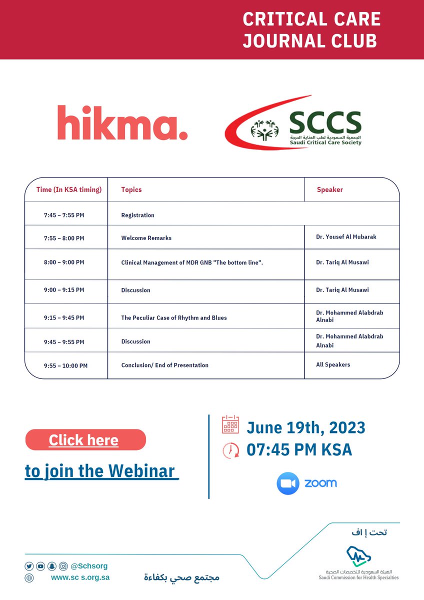 The Saudi Critical Care Society On Twitter Sccs Journal Club Meeting