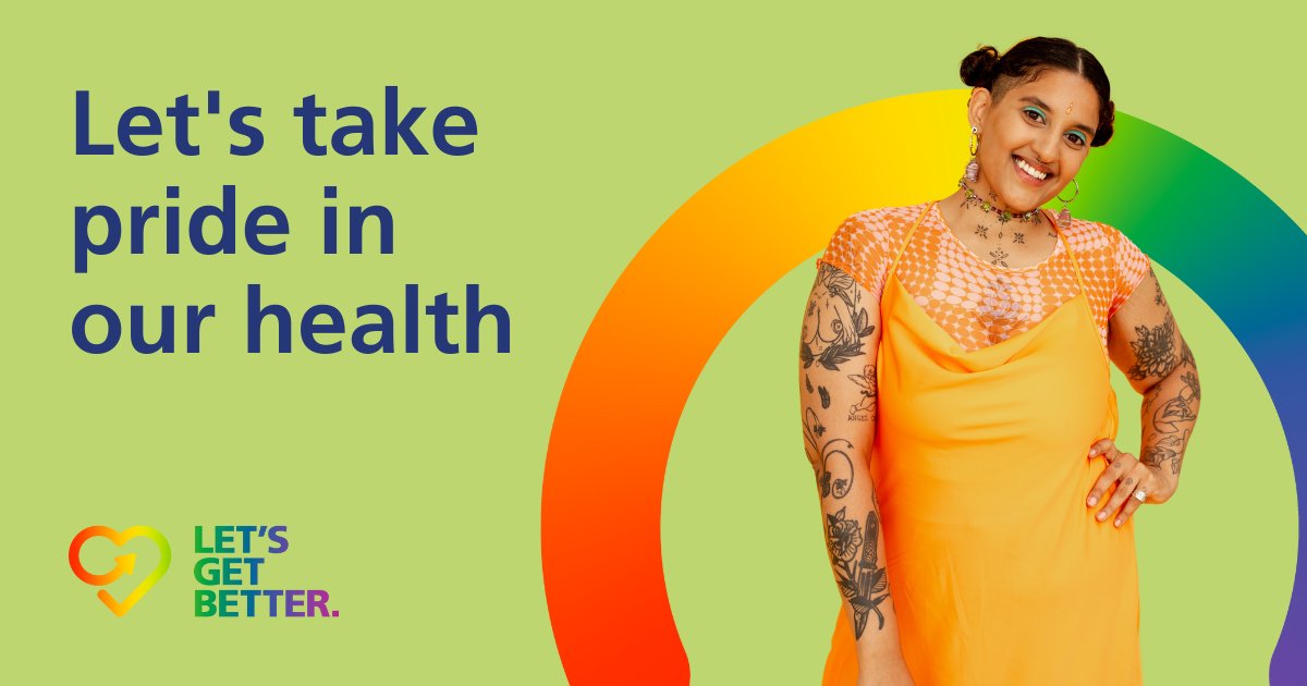 📷let’s take pride in our health 📷
Find more LGBTQ+ health and wellbeing information
here: prideinourhealth.co.uk #PrideInOurHealth@letsgetbetter
