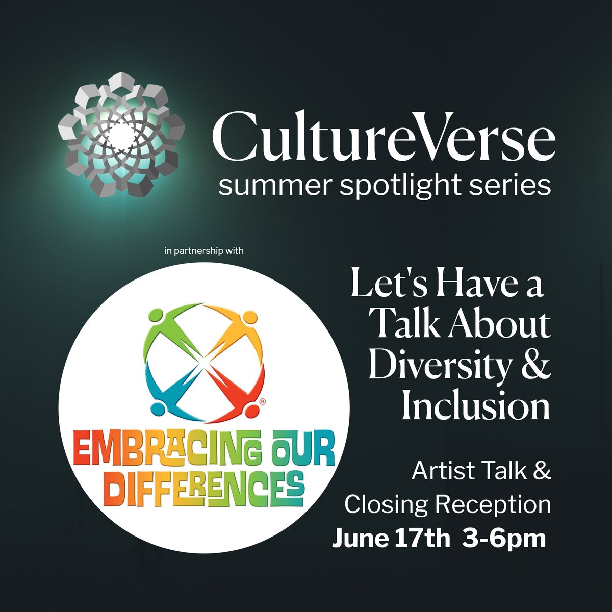 Join us Saturday at #CultureVerse Gallery from 3-6pm to hear from some artists in our current show, with refreshments to follow.

<a href="/MainStreetAA/">Main St. Ann Arbor</a>

cultureverse.org/events#calenda…