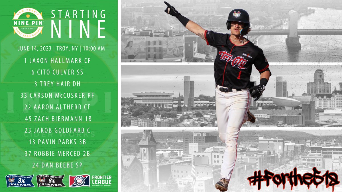 Rise and shine, it's gameday!

Here's your Nine Pin Cider #Starting9!

#VamosGatos #Forthe518