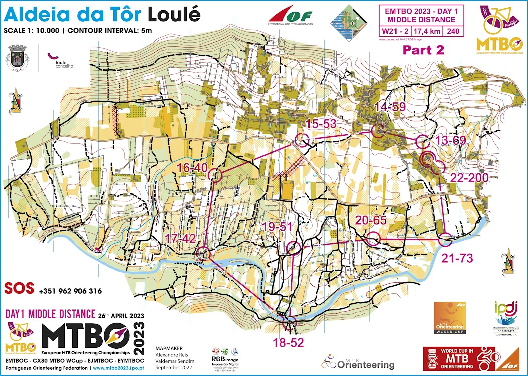 fedo_org's tweet photo. 🗺️¡Repasamos mapa!
👉🏼Este mapa pertenece al Cto. de Europa de MTBO 2023, que se celebró esta temporada en Loulé (Portugal).
📍El trazado se corresponde con el recorrido senior femenino y está dividido en dos mapas distintos.
#FEDO #orienteering #orientacion #orienteeringmap https://t.co/6iKDqytWFt