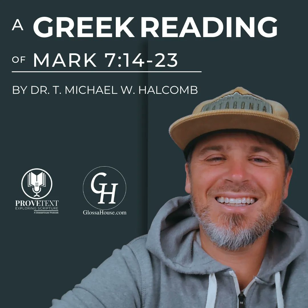 In this short 'Glossa' episode, Dr. T. Michael W. Halcomb reads Mk 7:14-23 slowly in Koine Greek using the Koine Era Pronunciation (KEP). ⁠buff.ly/3qF6bj8 
#greek #ancientgreek #koine #koinegreek #gospelofmark #mark7 #pronunciation #reading #newtestament #bible
⁠