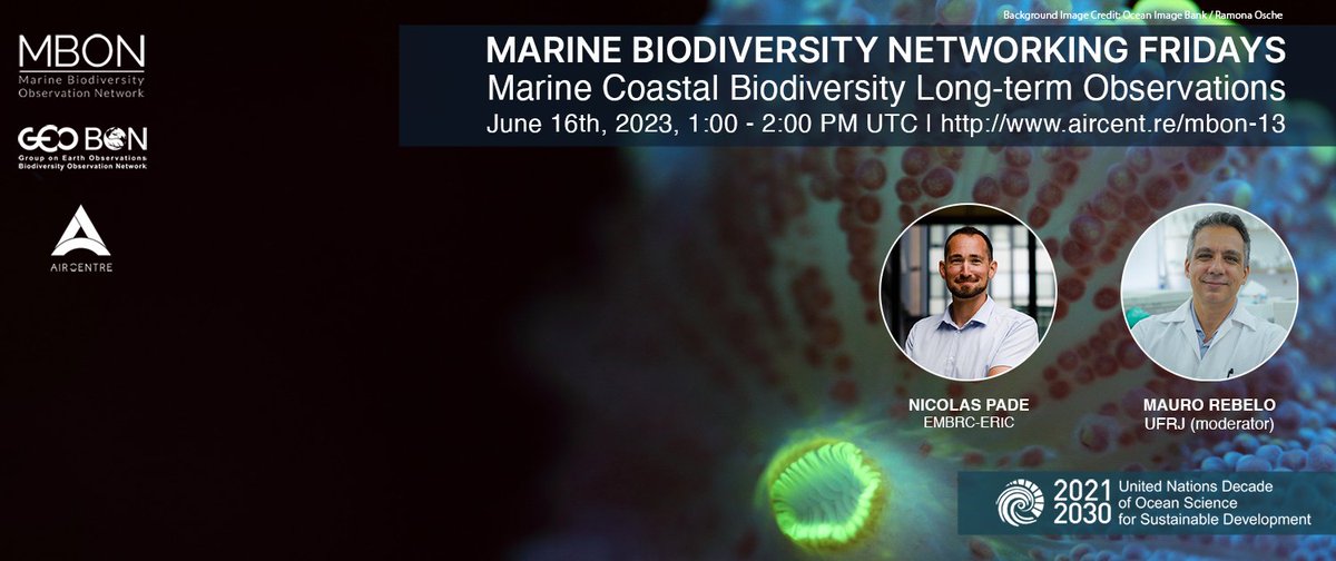 EMBRC_EU's tweet image. Interested in the future of #oceanobservation &amp;amp; how we can restore our #oceanhealth ? #netfridays

Join our Executive Director @NicolasPade in this webinar @AIRCentre_org to learn about @MARCOBOLO_EU project

📅 16 June
🕒 1-2pm UTC
📍Zoom 

To register : lnkd.in/ehJG8bw6