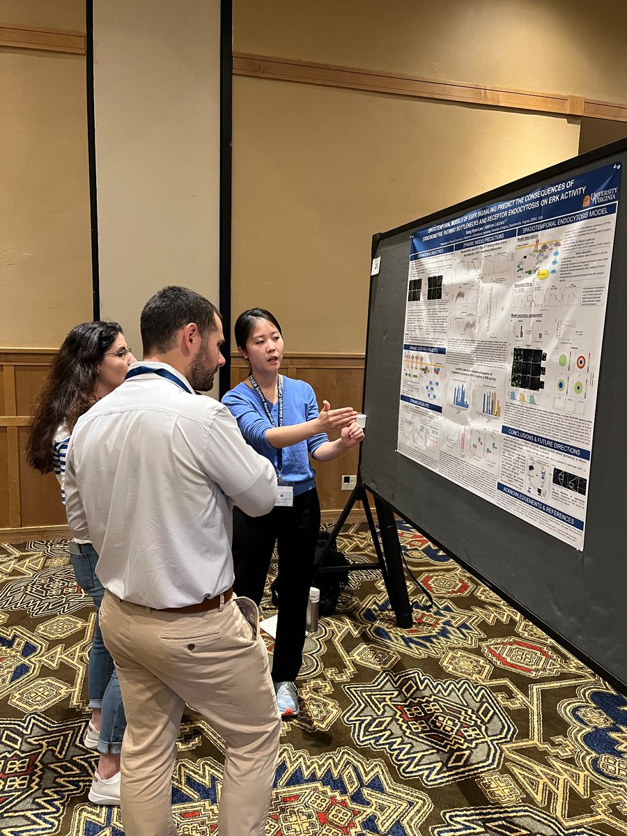 Sarah Lee doing a great job explaining her work at the FASEB Protein Phosphorylation Meeting in Steamboat Springs, Colorado.